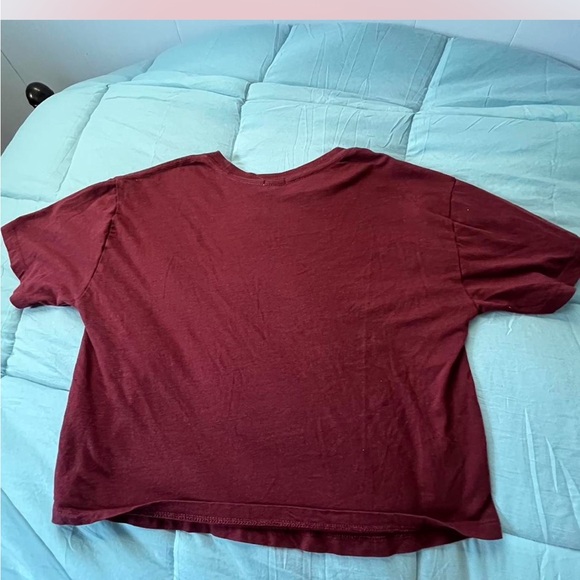 Burgundy red crop top from Garage in size Medium - Picture 3 of 3